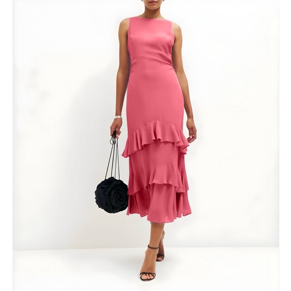 Reformation Magnus Dress - Size 6 - Pink